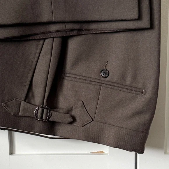 Suitsupply Women’s custom Double-Breasted Moss Green suit 100%wool FW2025 - Picture 11 of 16